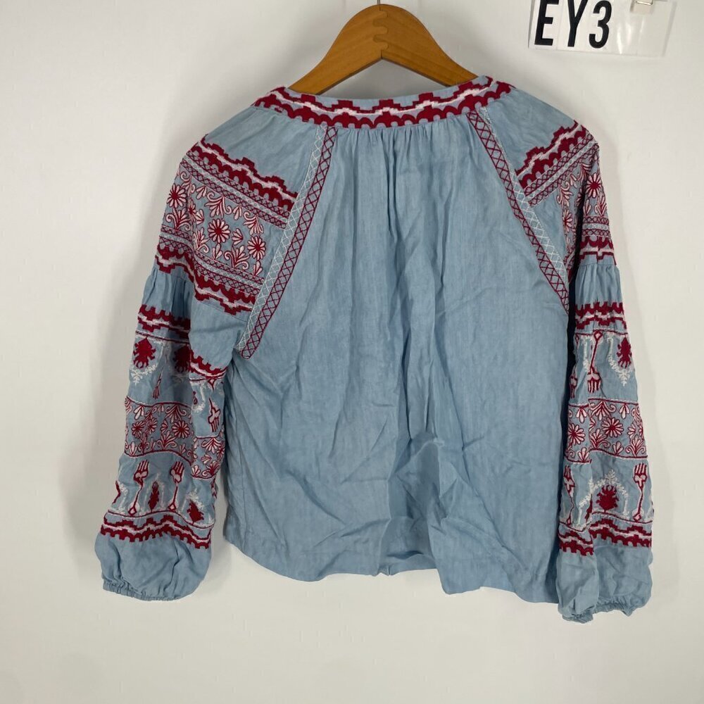 Zara embroidered peasant blouse XS - Picture 11 of 12